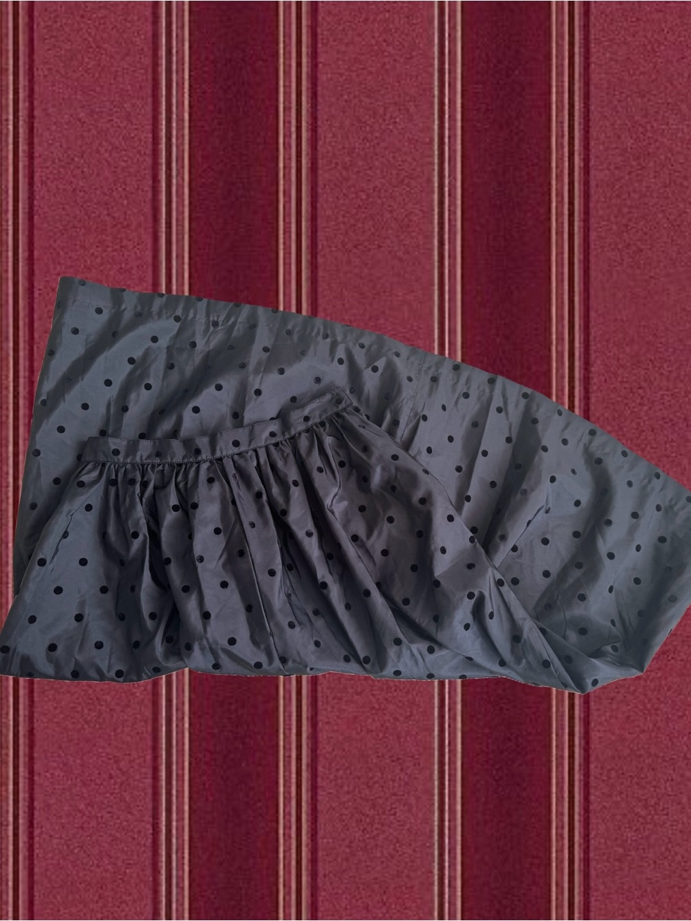 Chaus Black Polka Dot Maxi Skirt